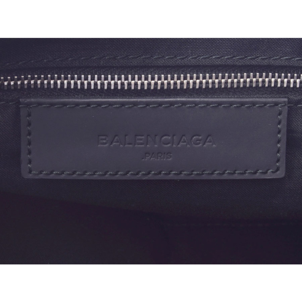 Balenciaga black canvas and leather tote bag - Picture 9 of 11
